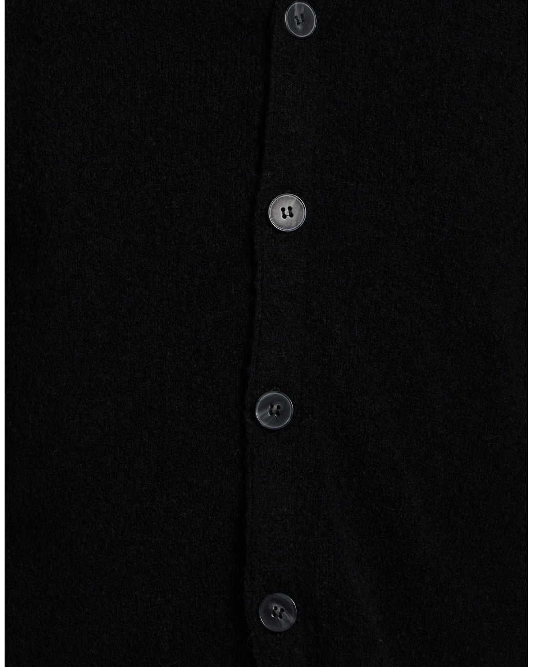 Alpha Studio Black Cardigan Virgin Wool, Polyamide for men