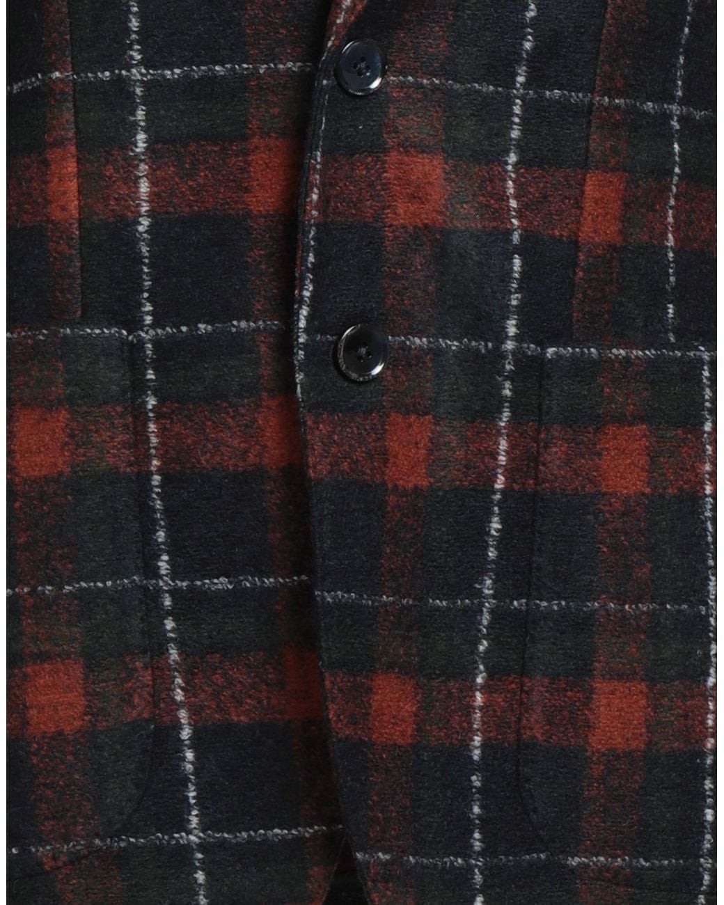 L.b.m. 1911 Black Rust Blazer Acrylic, Virgin Wool, Polyester for men