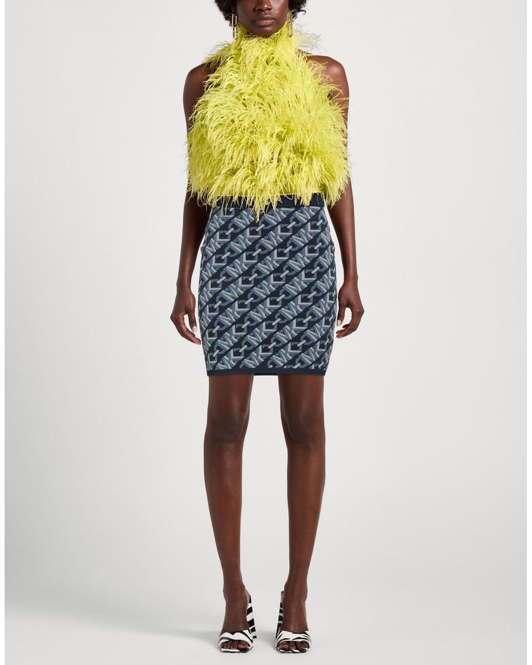 MICHAEL Michael Kors Blue Mini Skirt