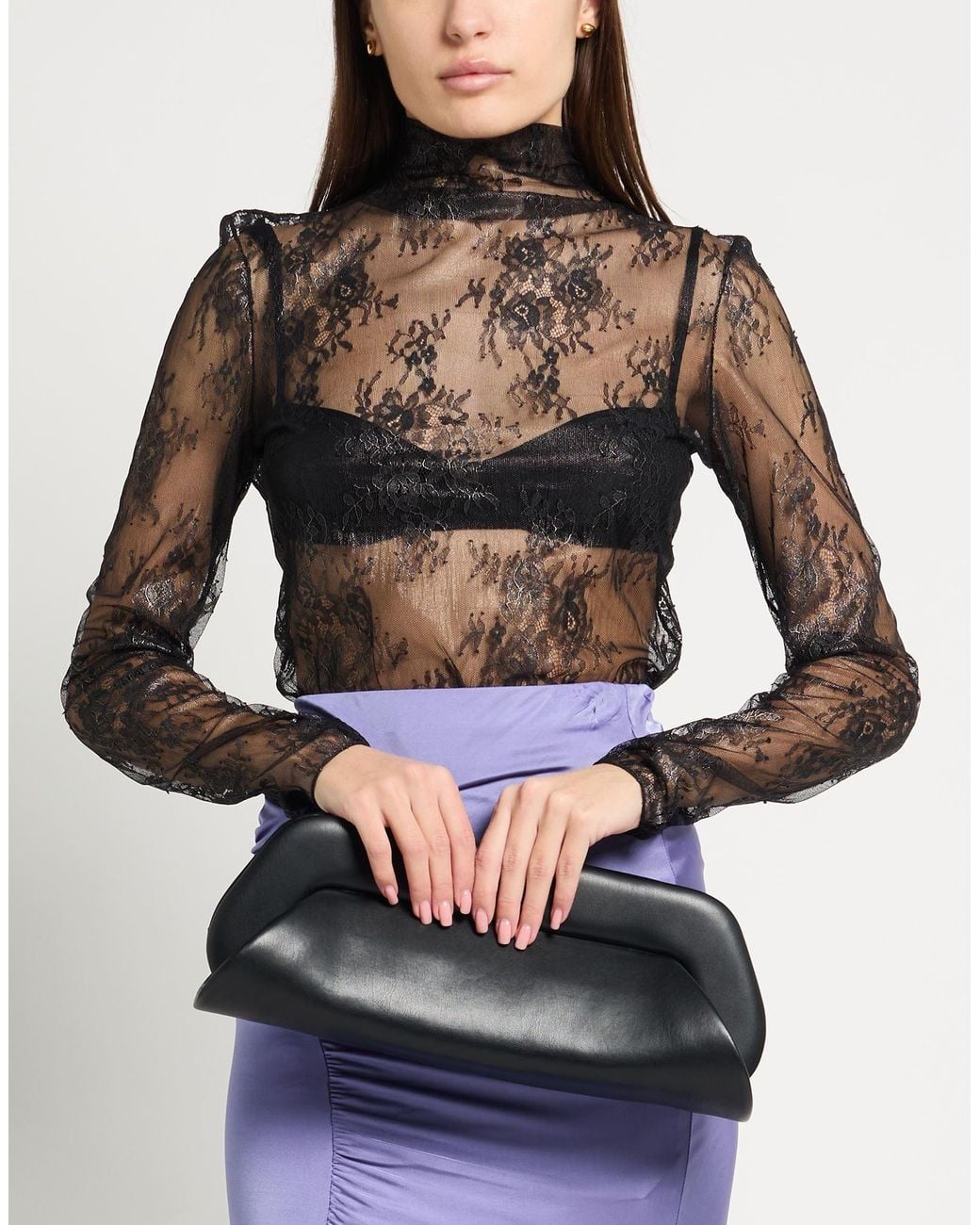 Pinko Gray Top Polyamide