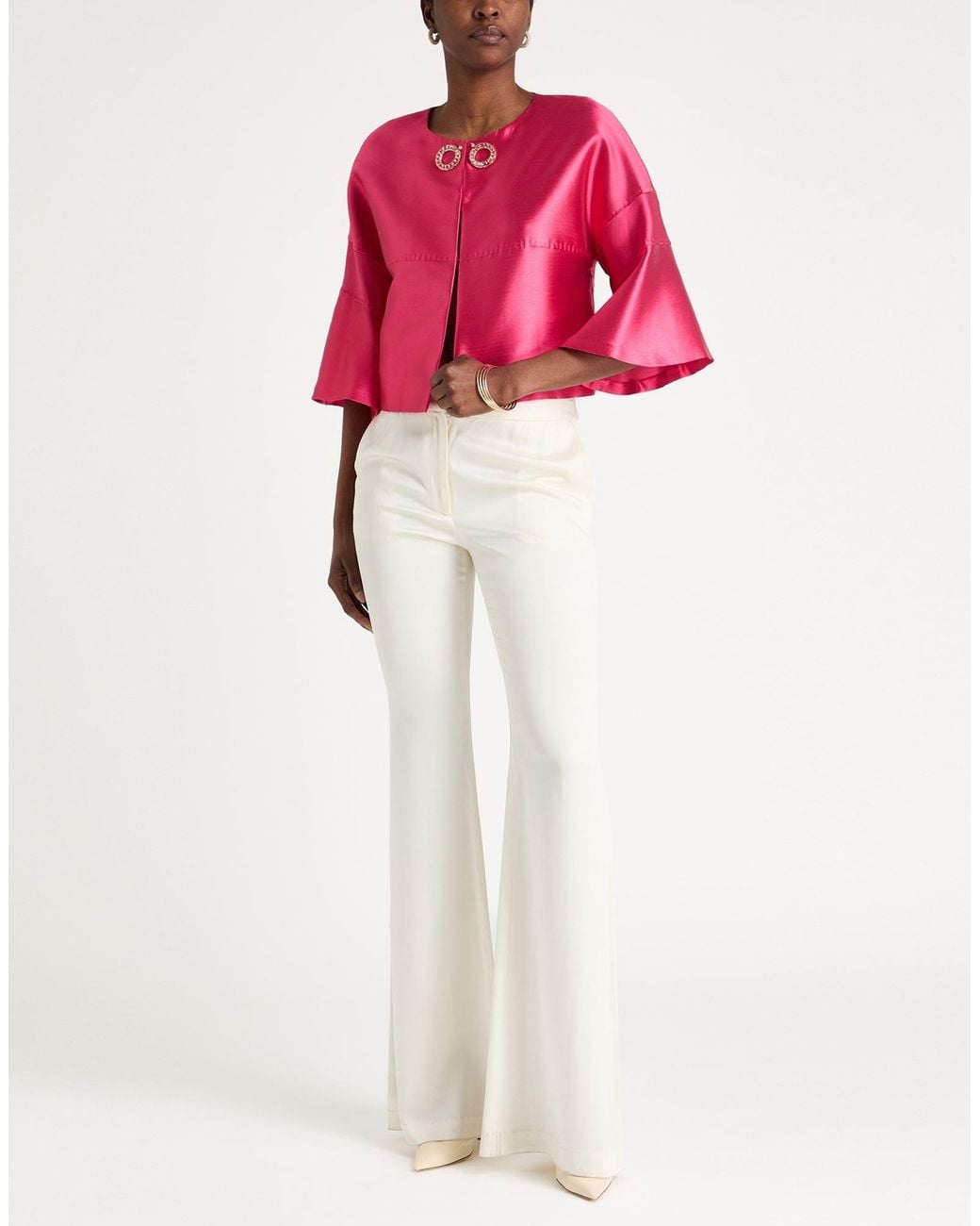 Clips Pink Jacket Polyester, Silk