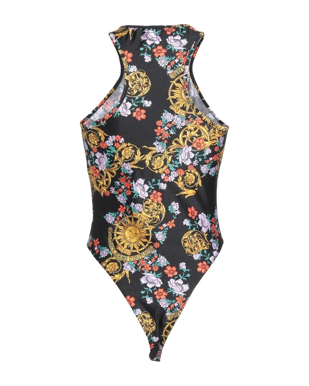 Versace Jeans Couture White Bodysuit Polyamide, Elastane