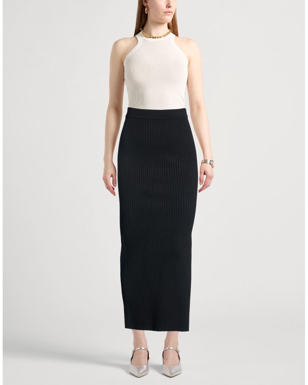 Second Female Black Maxi Skirts