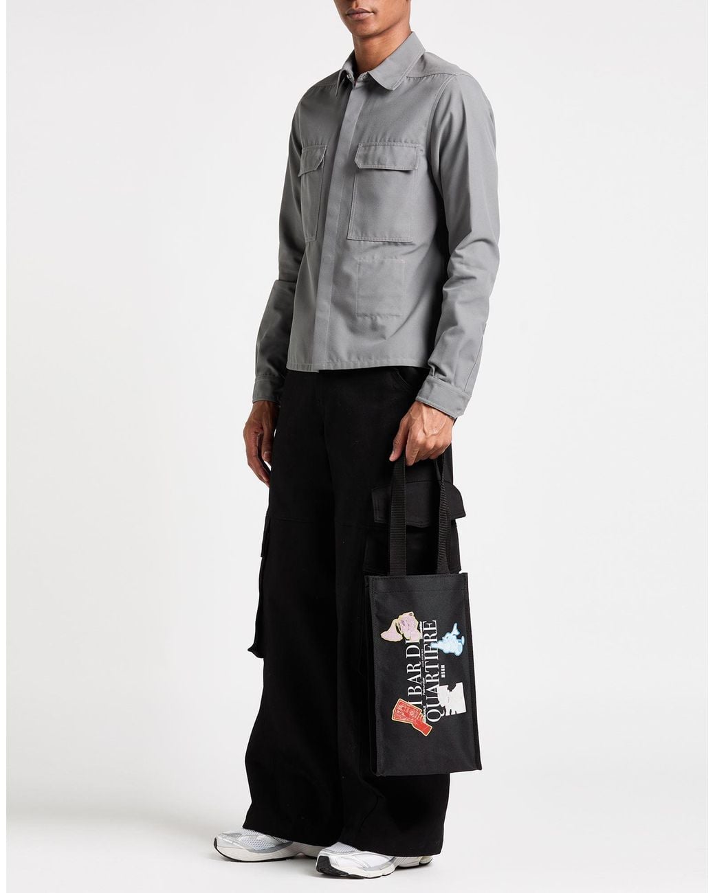 MSGM Black Handbag Polyester for men