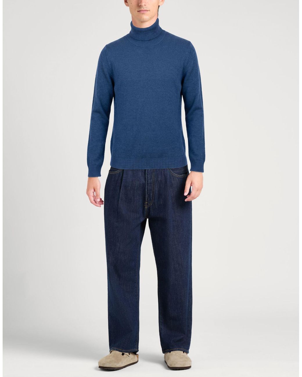 Gran Sasso Blue Turtleneck for men
