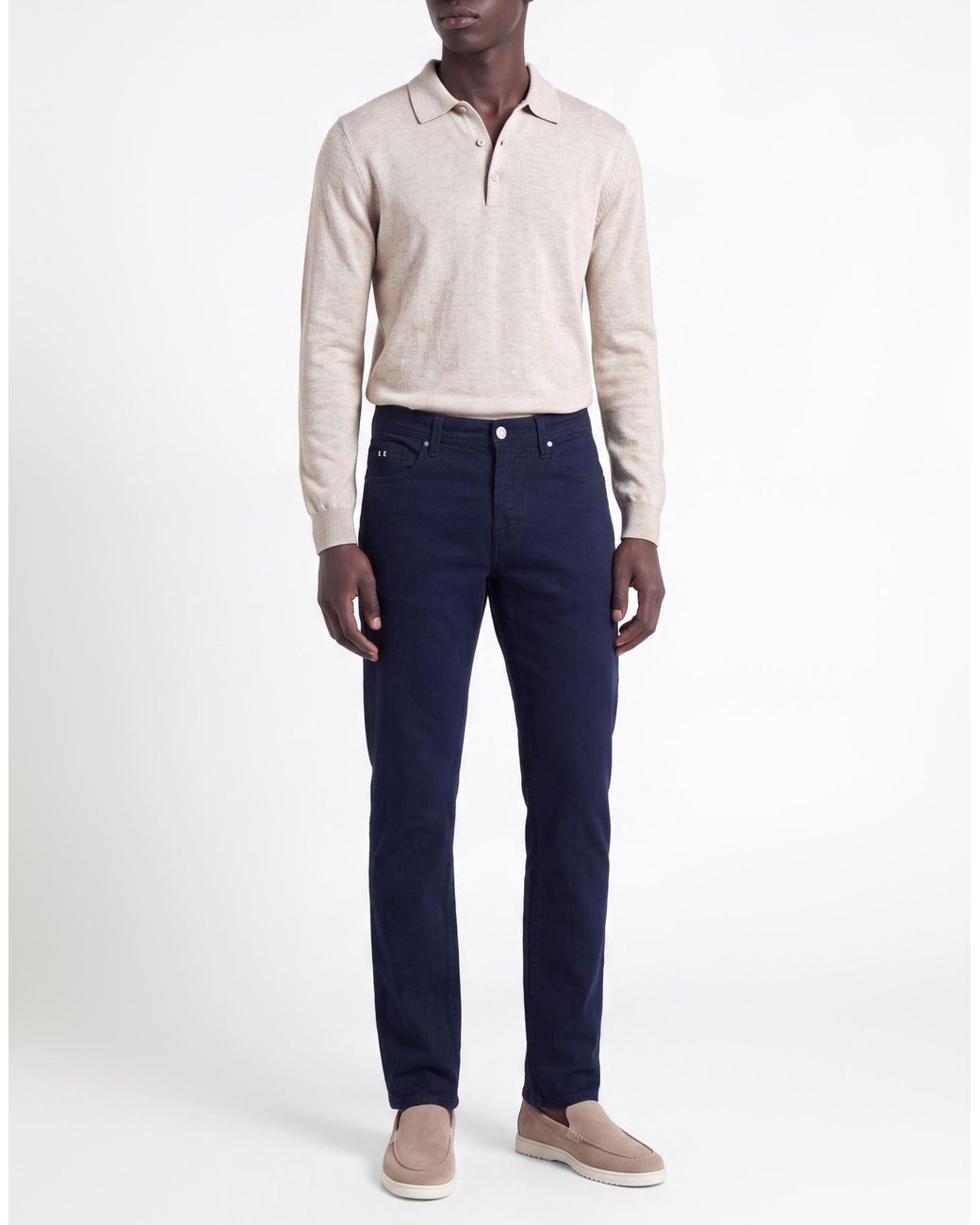 Tramarossa Blue Midnight Pants Cotton, Elastane for men