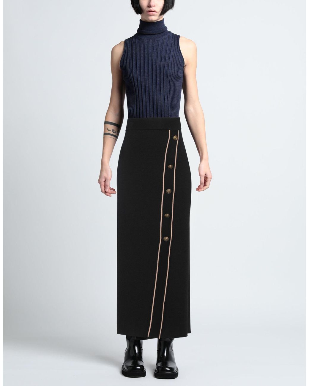 Nenette Black Maxi Skirt