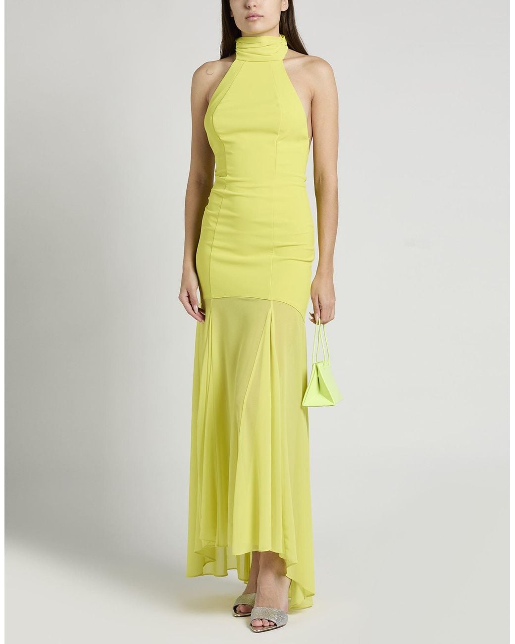 Elisabetta Franchi Yellow Maxi Dress