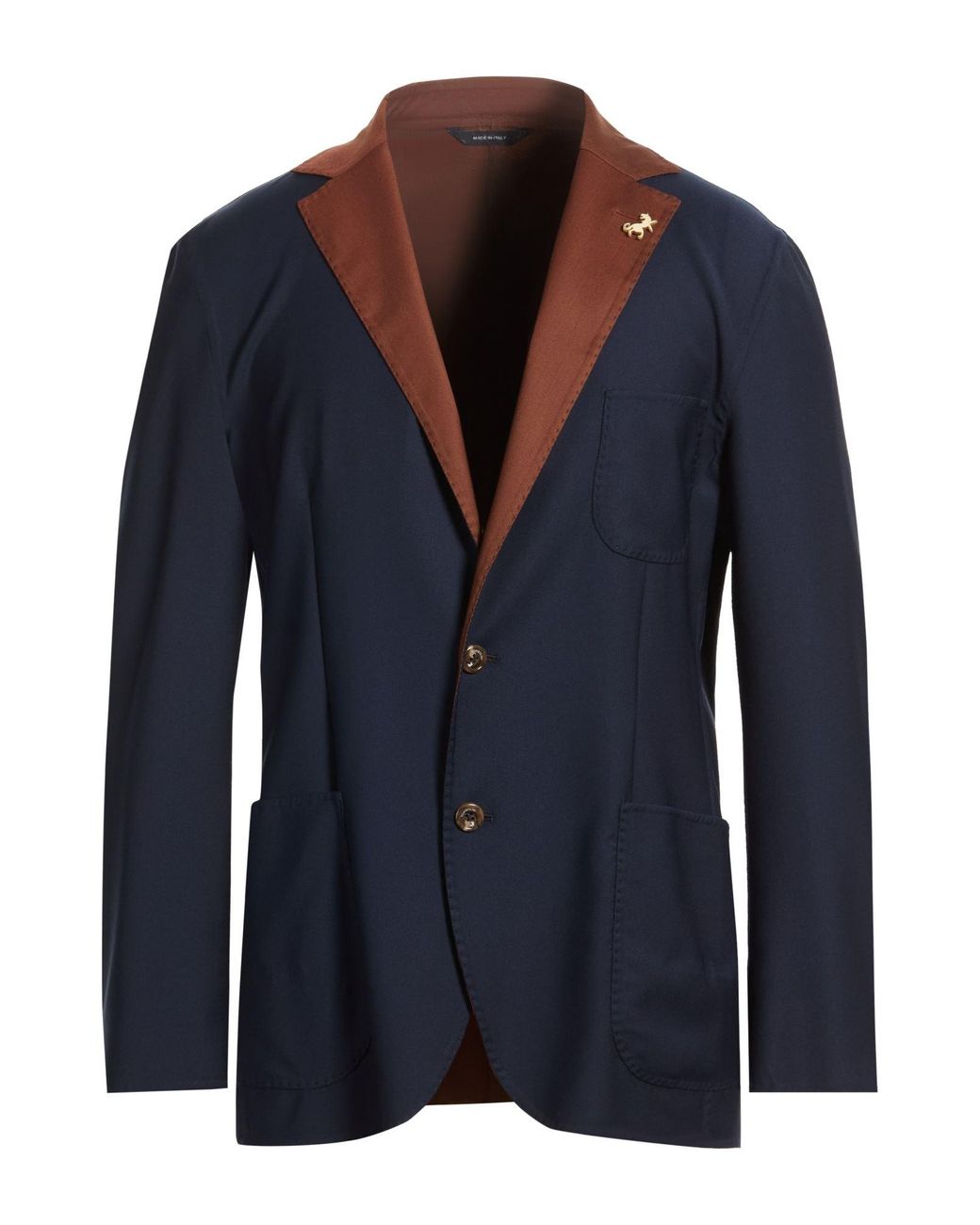 Tombolini Blue Blazer Polyamide, Wool, Elastane, Silk for men