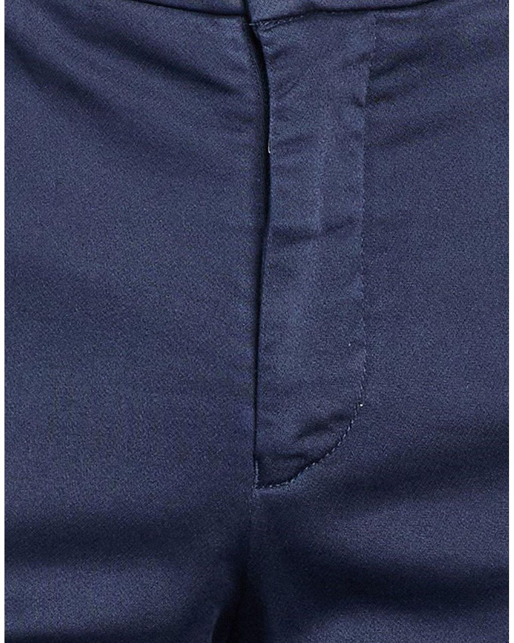 Marco Pescarolo Blue Pants Cotton, Elastane for men