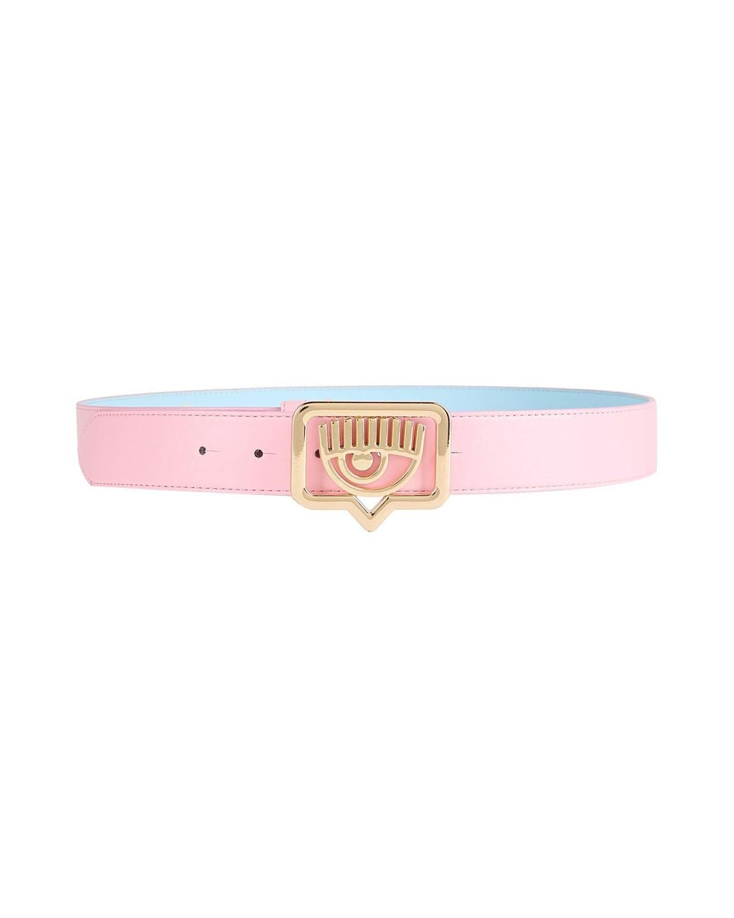 Chiara Ferragni Pink Belt Polyurethane