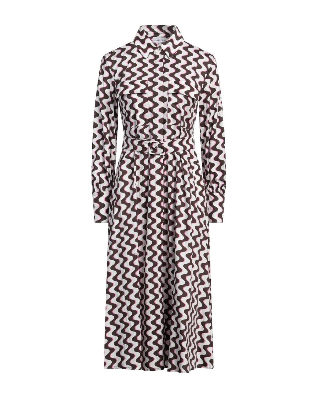 Robe midi Marella en coloris White