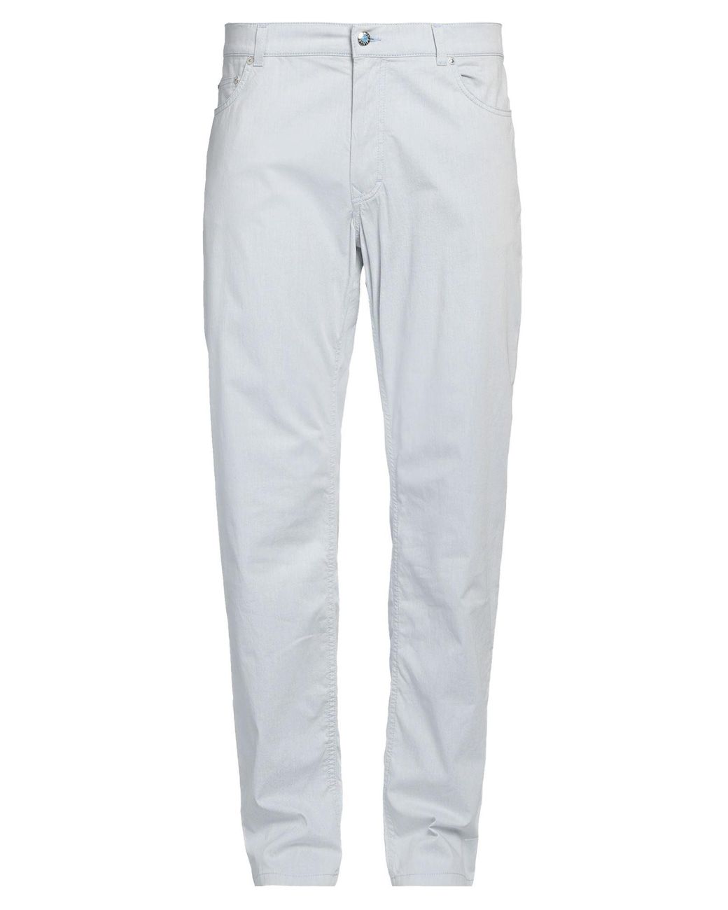 Harmont & Blaine Gray Pants Cotton, Elastane for men