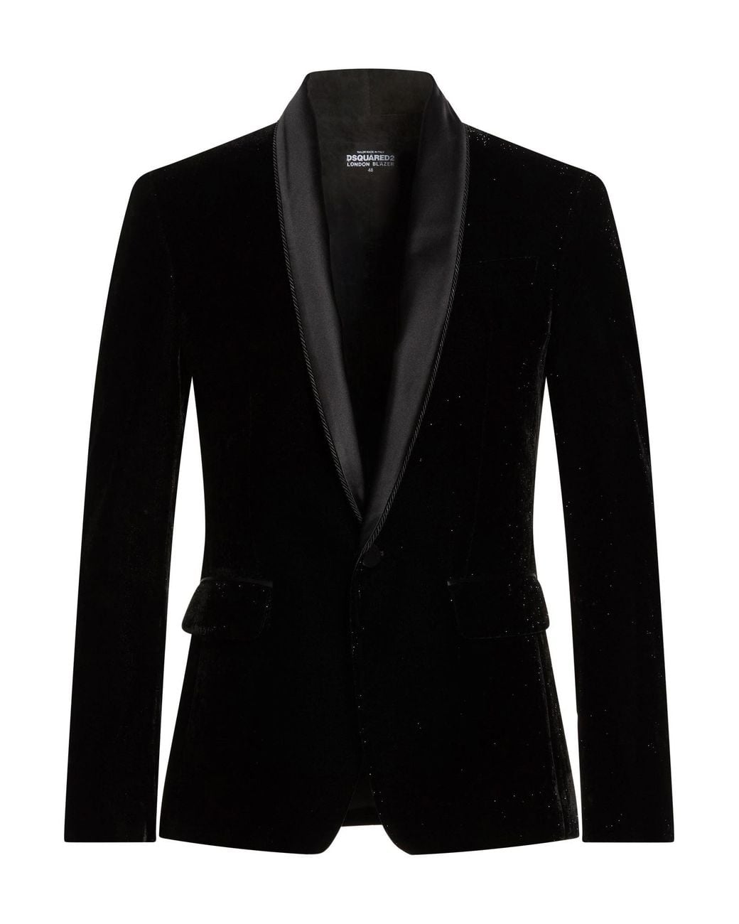 DSquared² Black Blazer Viscose, Polyester for men