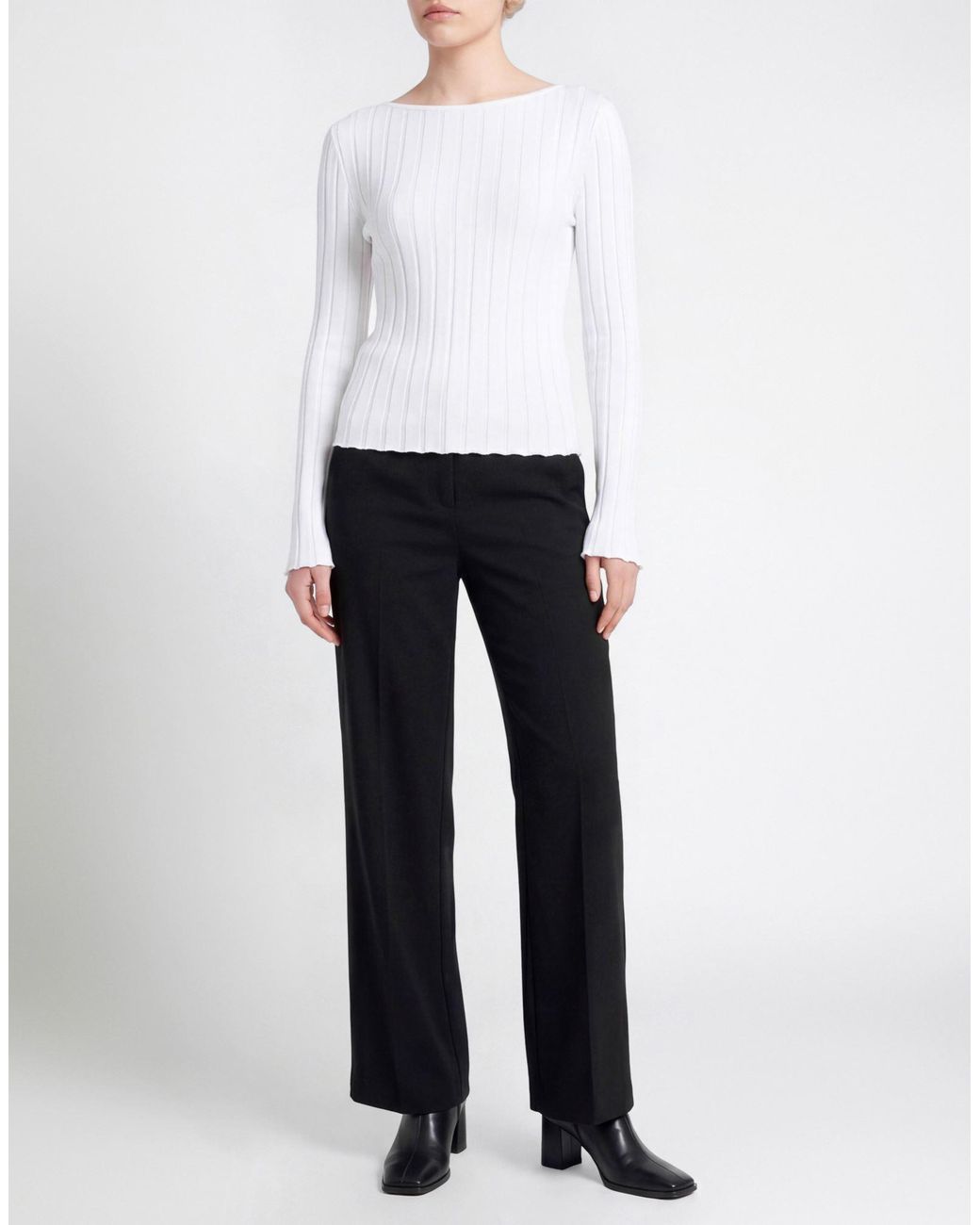 Del Core White T-Shirt Viscose, Polyester