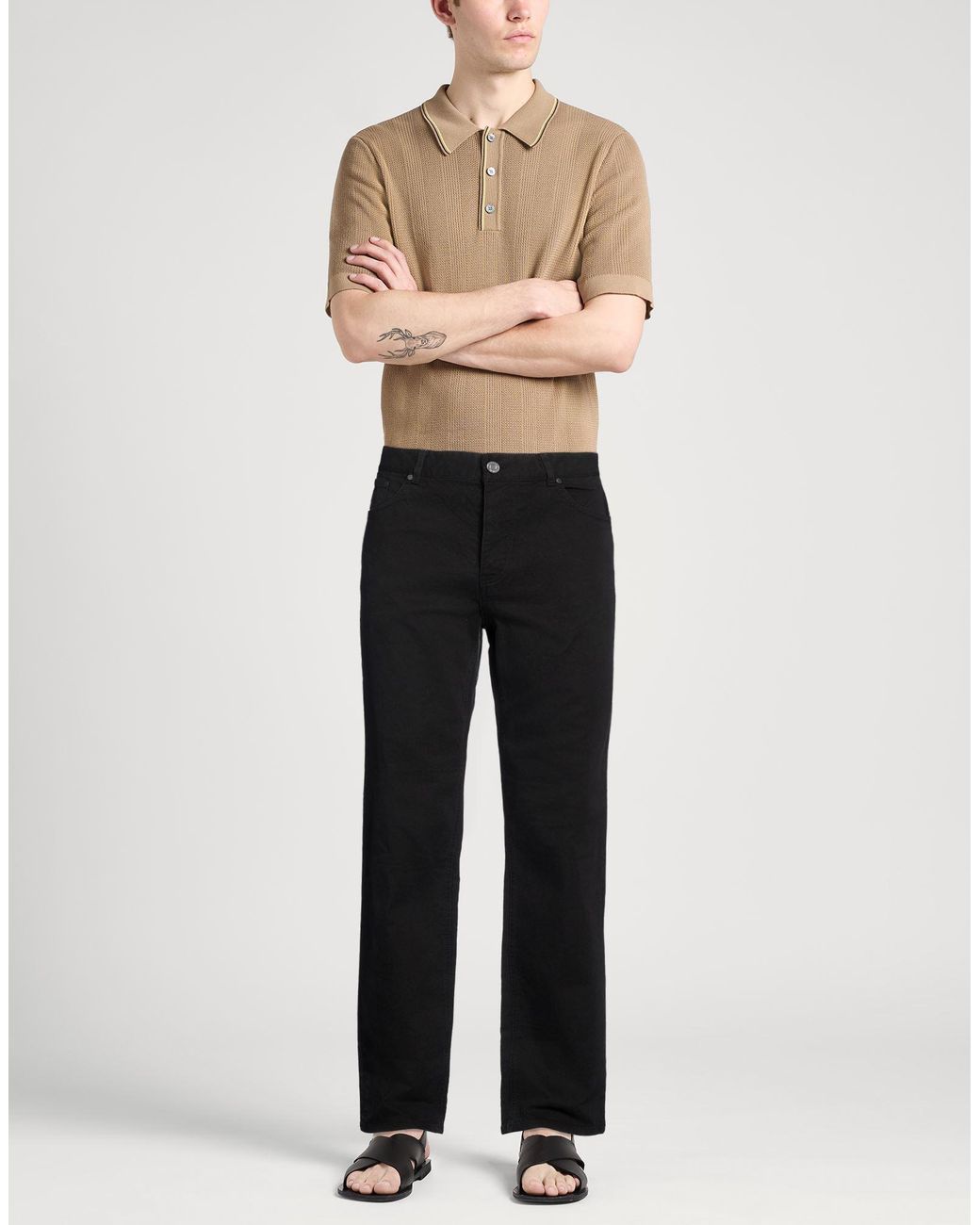 Trussardi Black Trouser for men