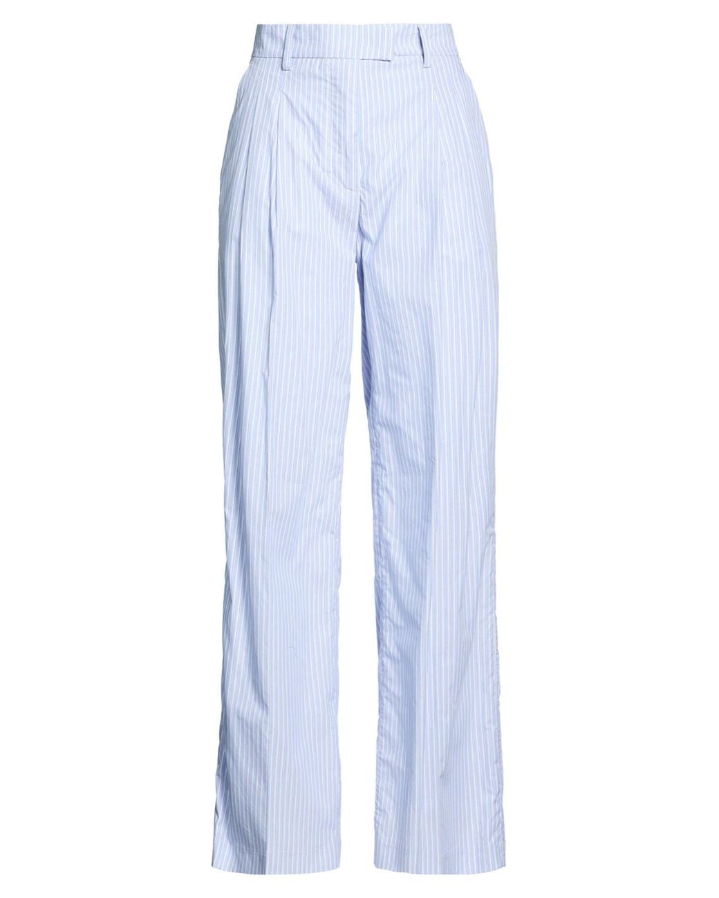 SEVENTY VENEZIA Blue Sky Pants Cotton