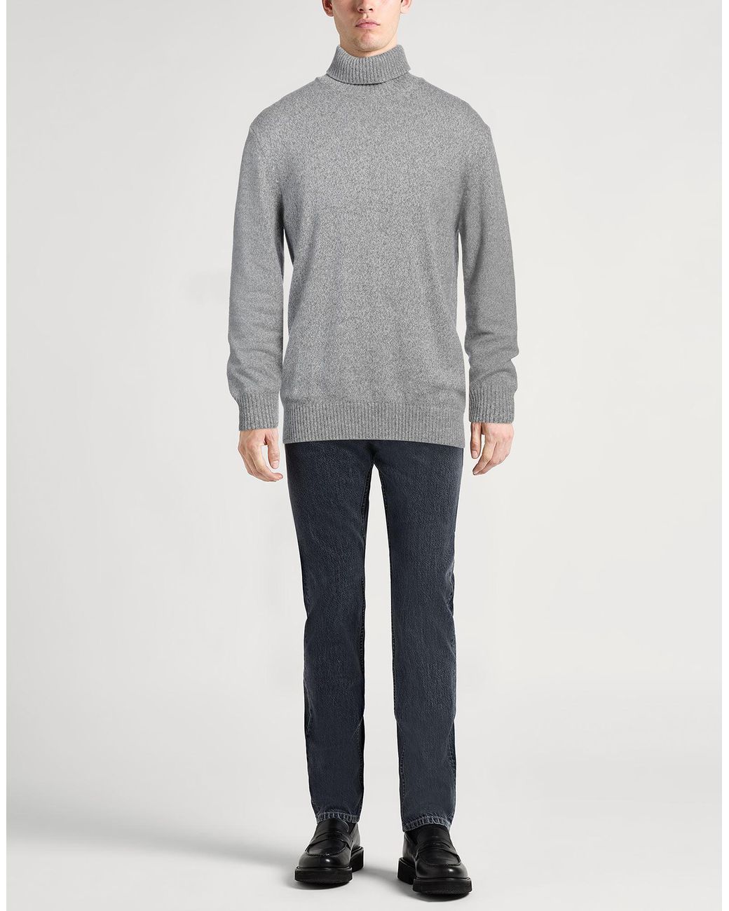 Barba Napoli Gray Turtleneck for men