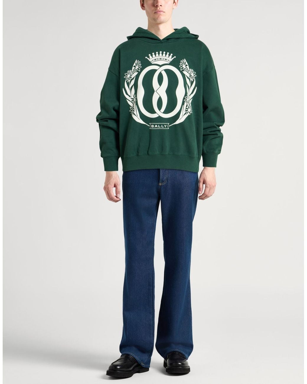 Bally Green Sweatshirt for men
