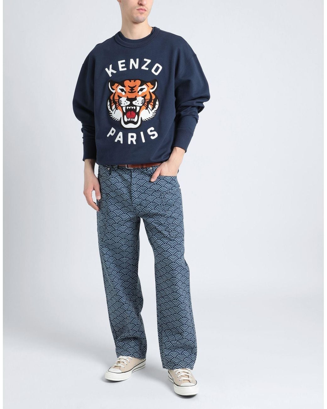 KENZO Blue Sweatshirt for men