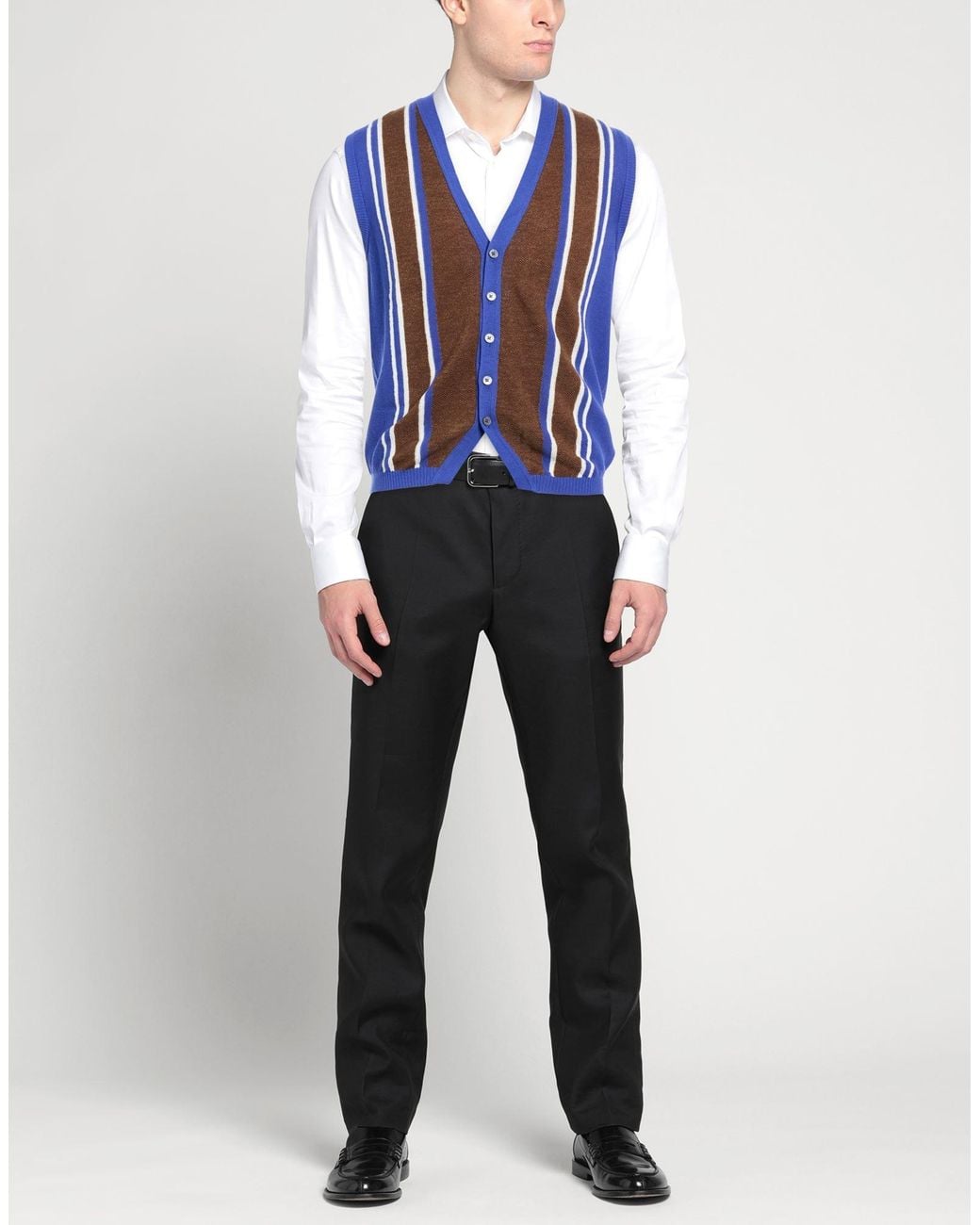 Andrea Fenzi Blue Cardigan Cotton for men