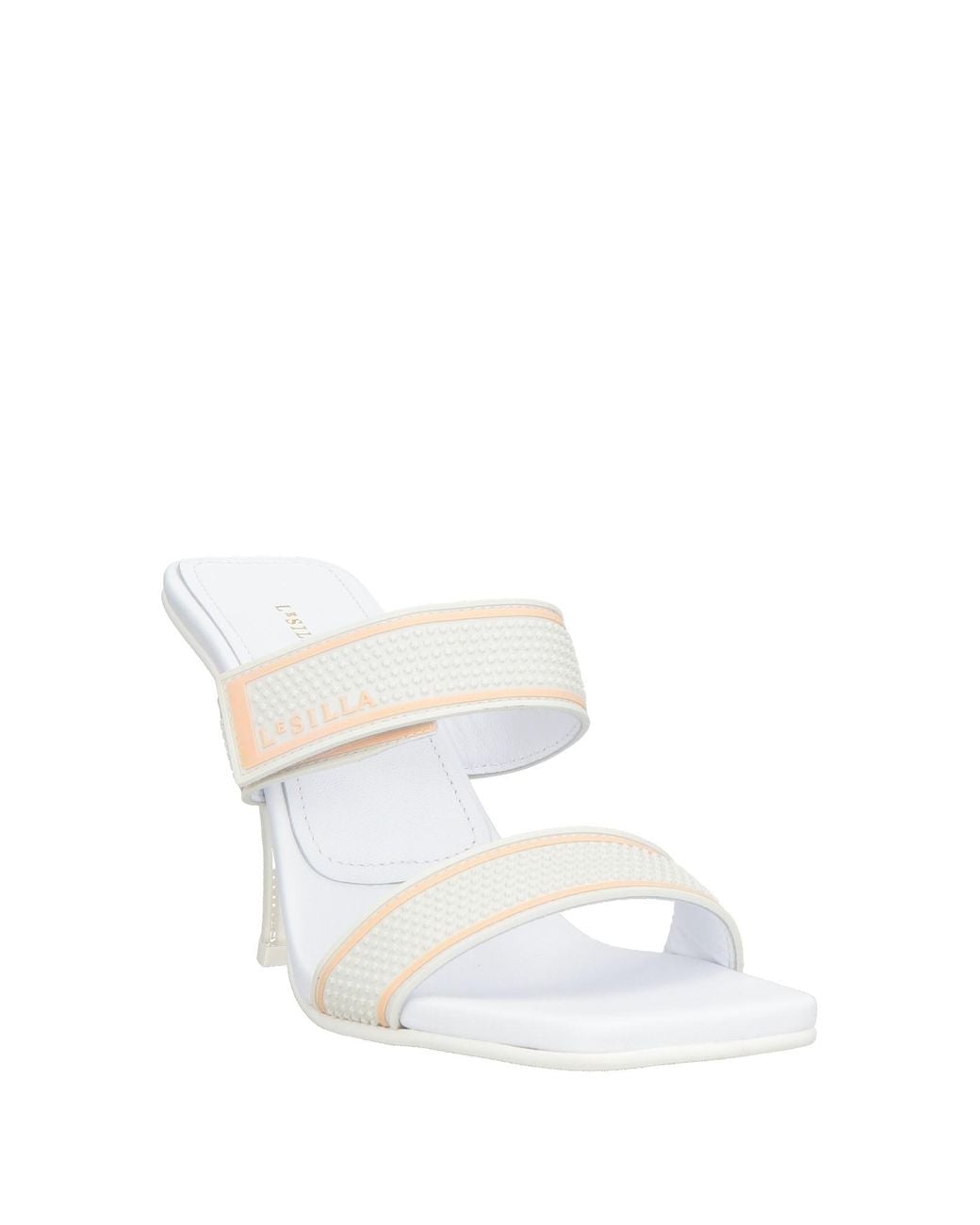 Le Silla White Sandals Rubber