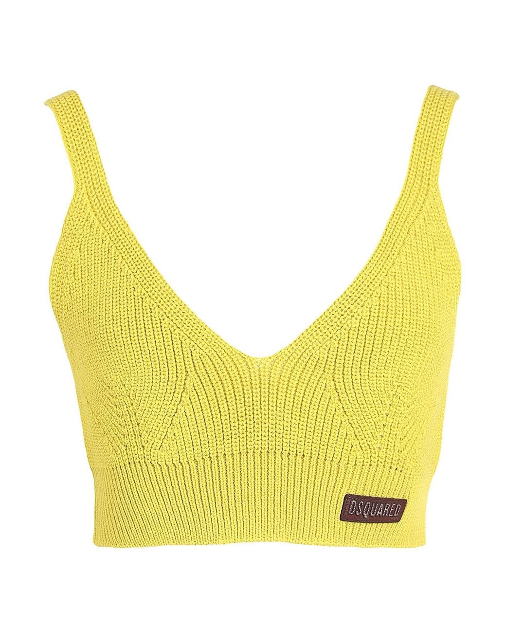 DSquared² Yellow Top Wool