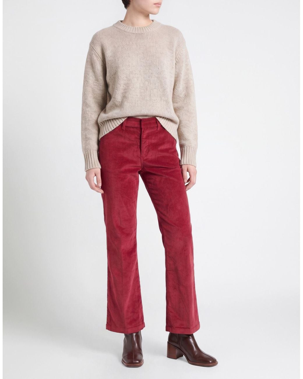 Department 5 Red Brick Pants Cotton, Modal, Polyester, Rubber