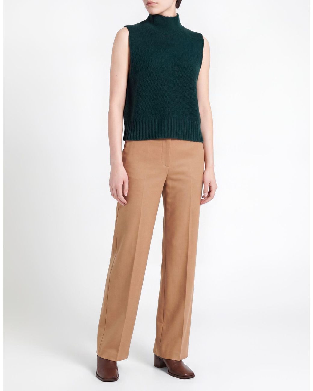 Roberto Collina Green Deep Turtleneck Merino Wool