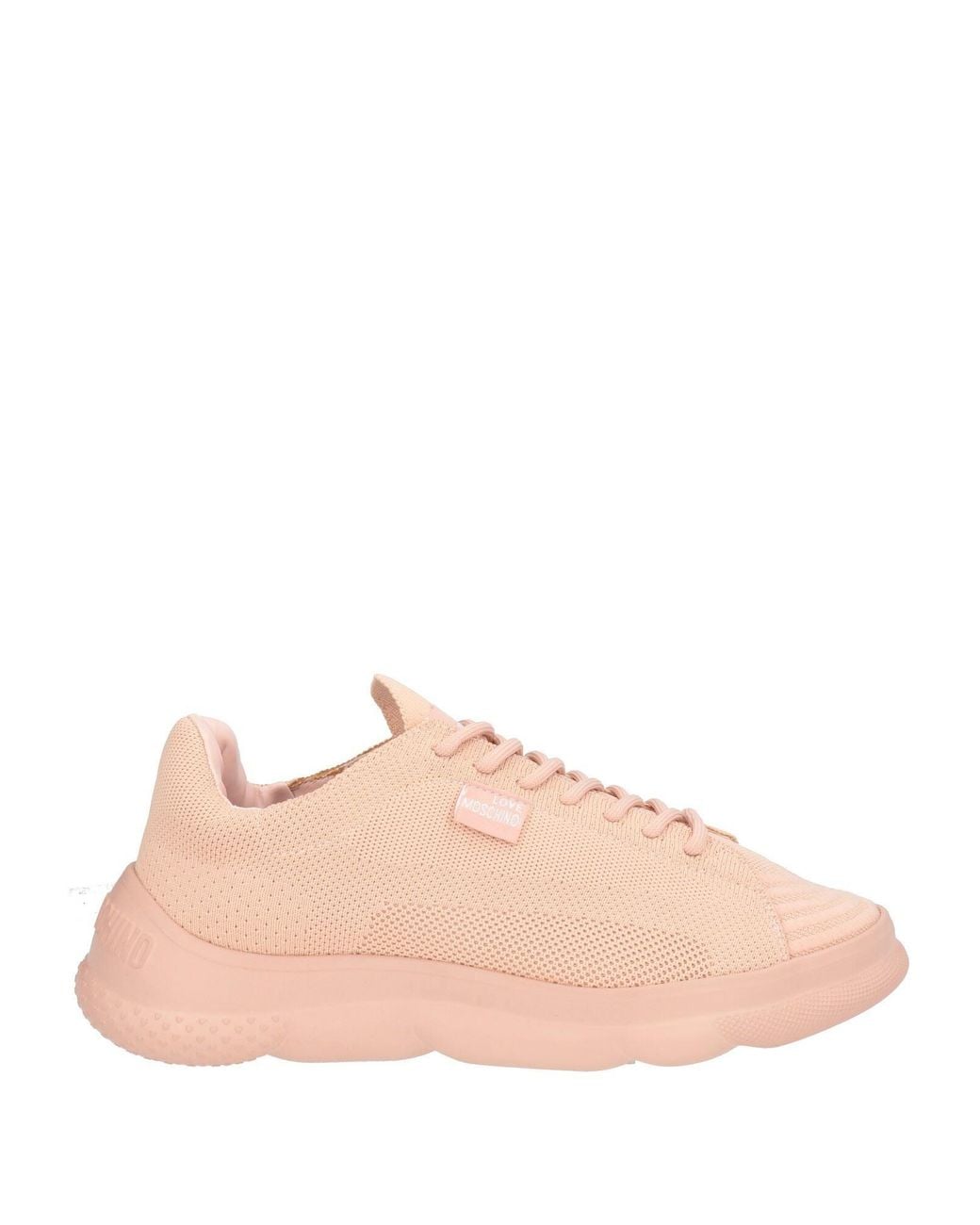 Love Moschino Pink Sneakers Textile Fibers