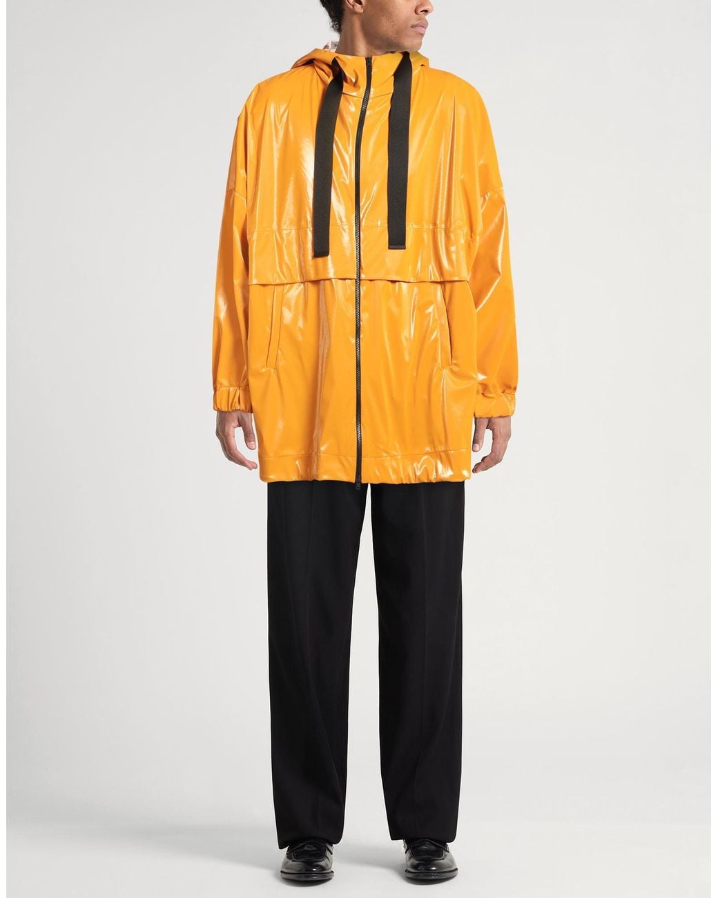Herno Yellow Overcoat & Trench Coat Polyester, Polyurethane for men