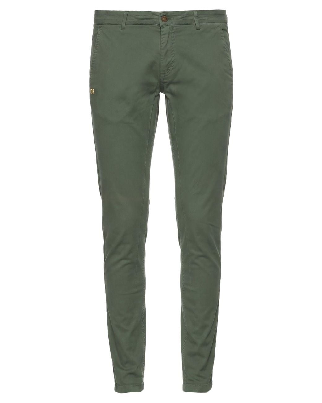 Daniele Alessandrini Green Military Pants Cotton, Elastane for men