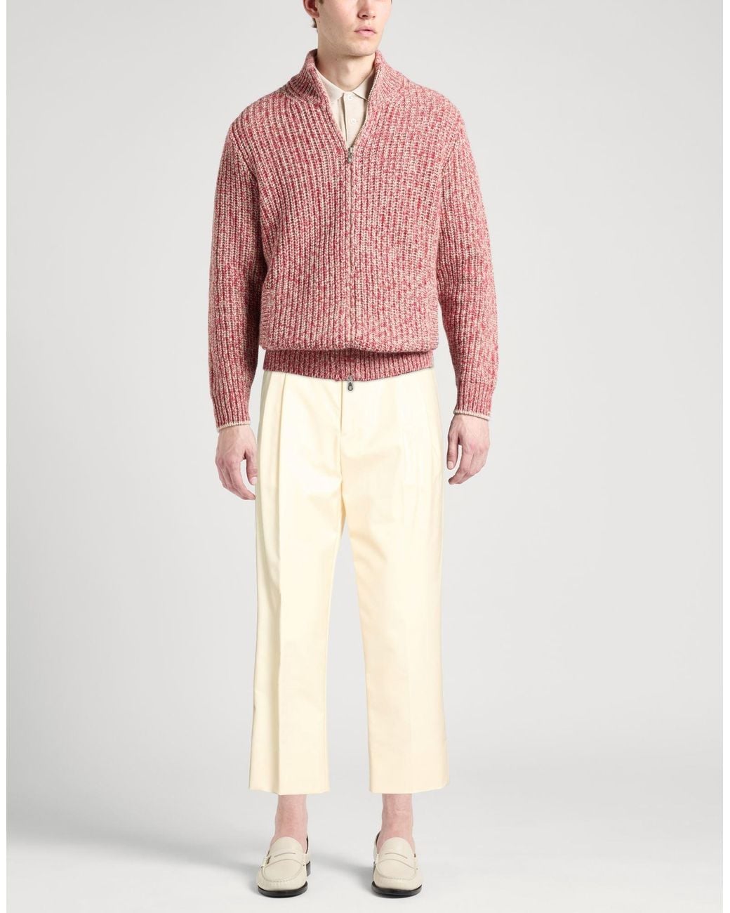 Lardini Natural Ivory Pants Cotton, Wool, Polyamide, Elastane for men