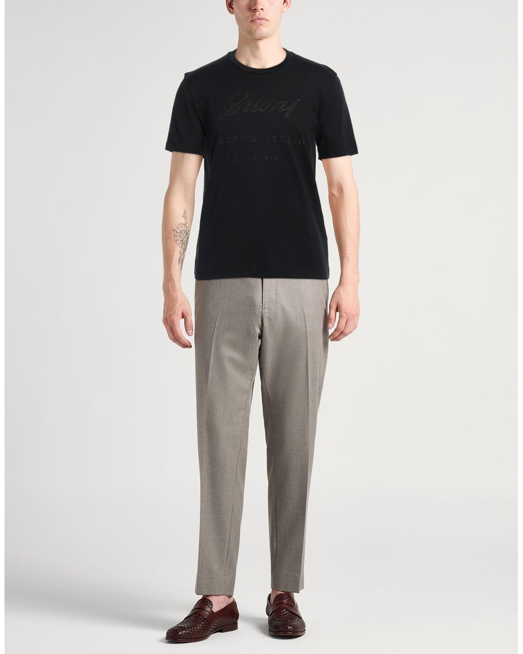 Brioni Black T-Shirt for men