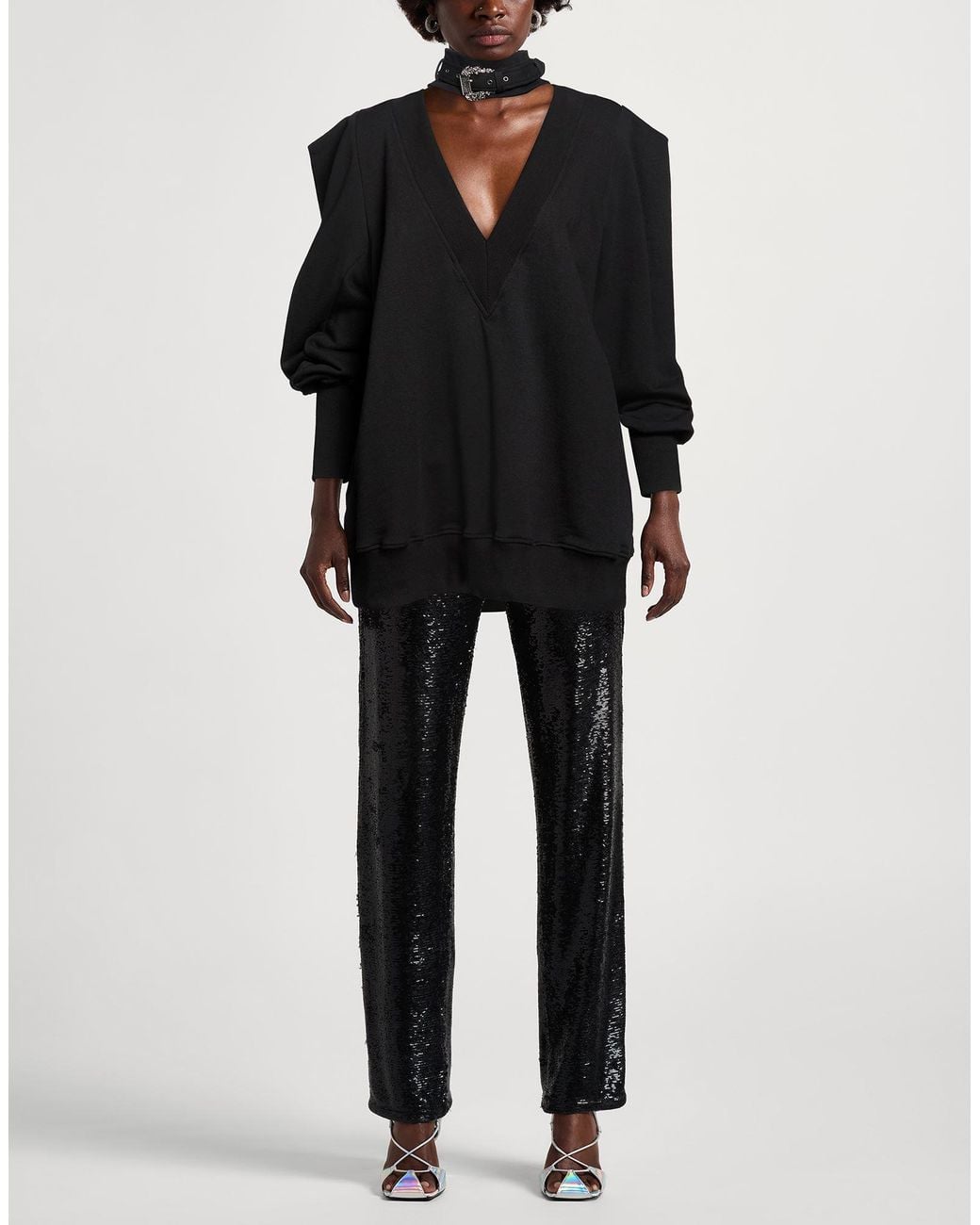 Versace Jeans Couture Black Sweatshirt Cotton