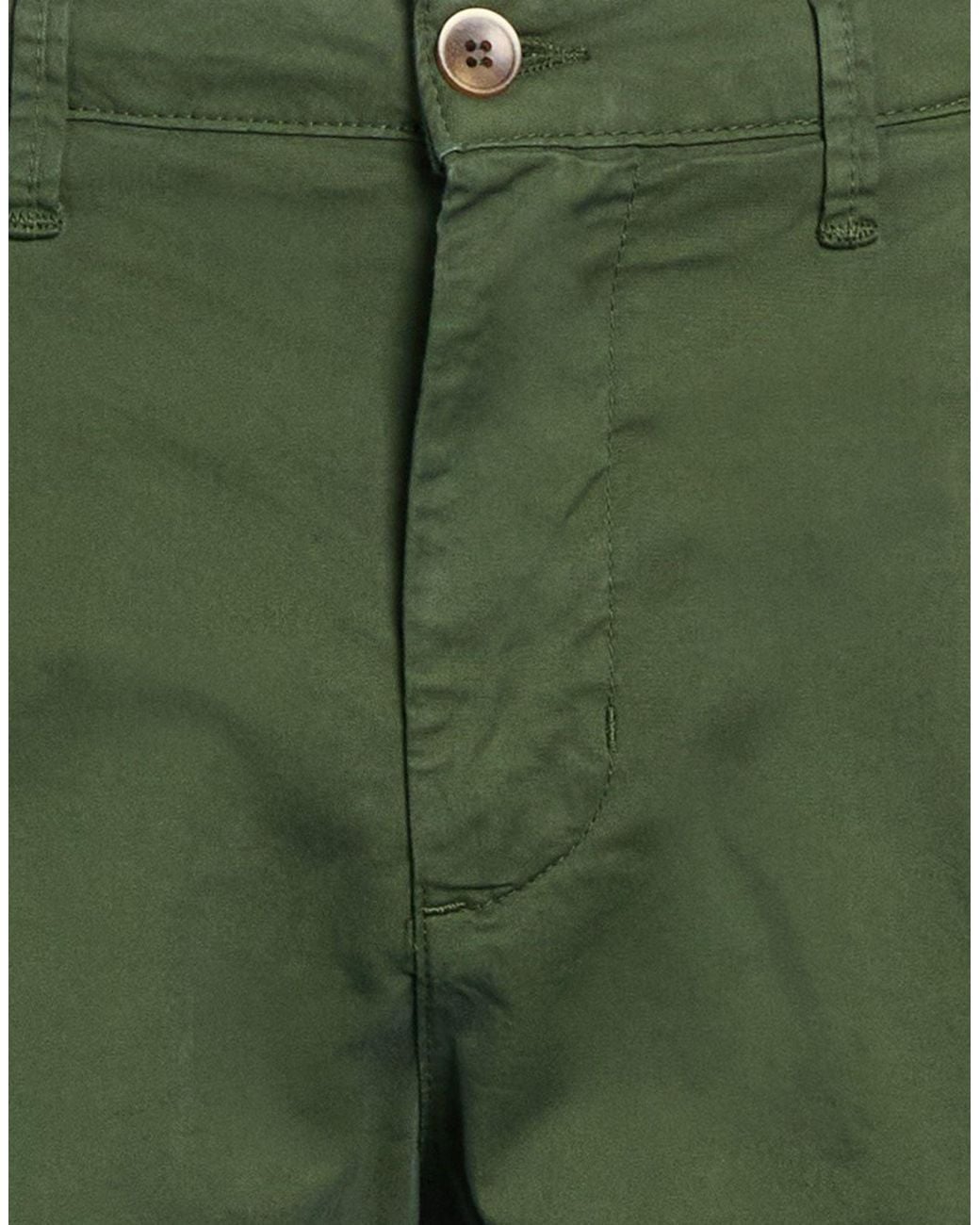 Squad² Green Dark Pants Cotton, Elastane for men