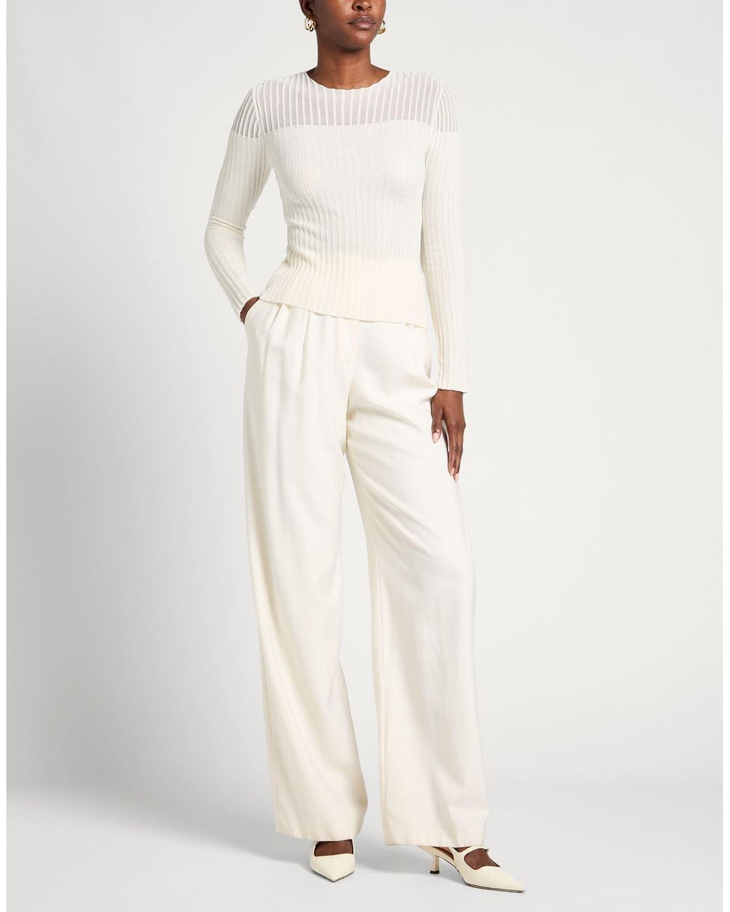 Guess White Sweaters