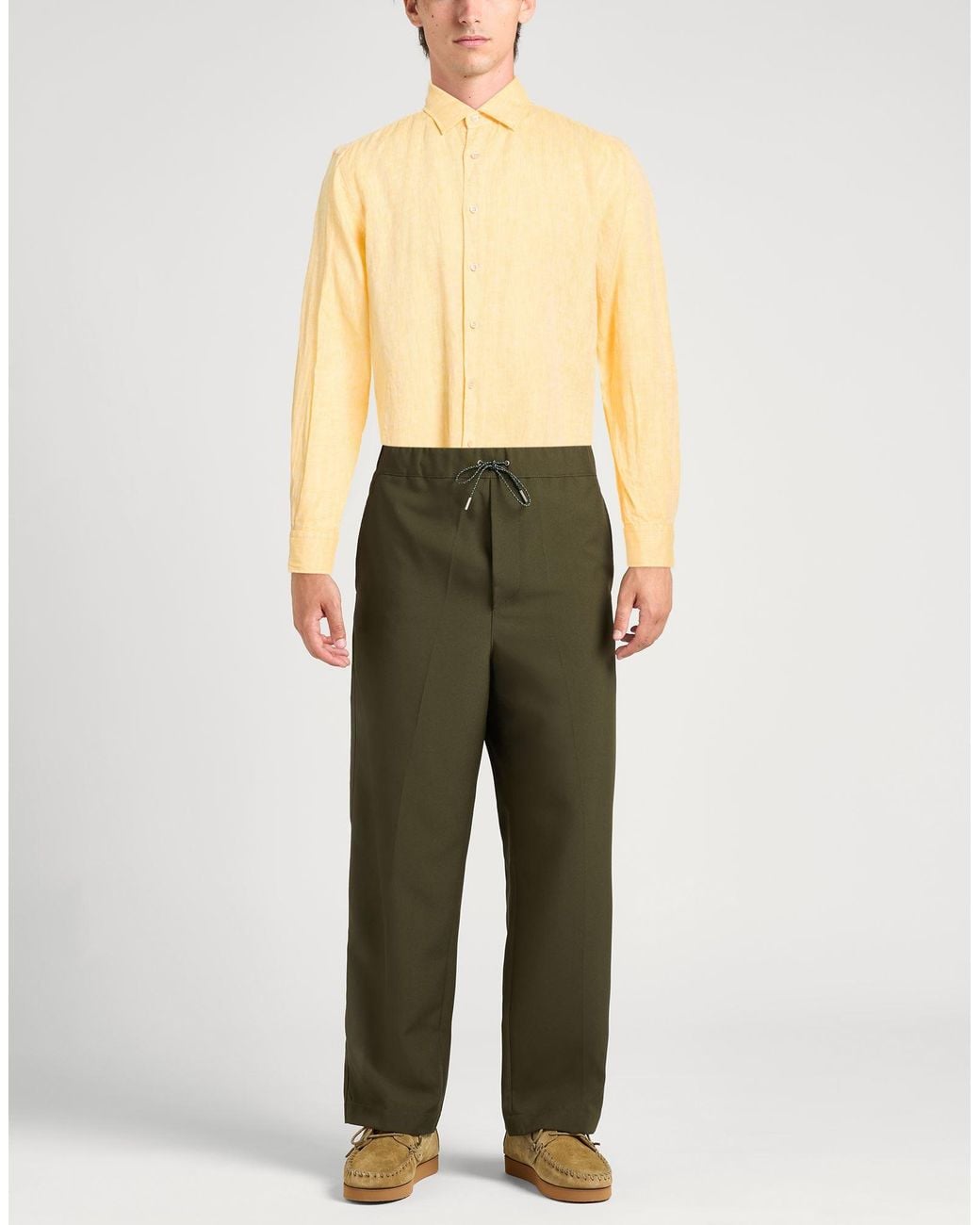 Glanshirt Hemd in Yellow für Herren