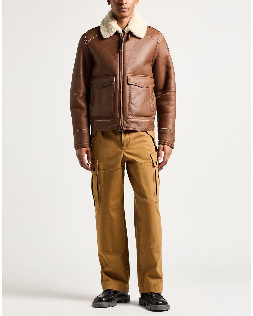 Parajumpers Brown Shearling & Teddy for men
