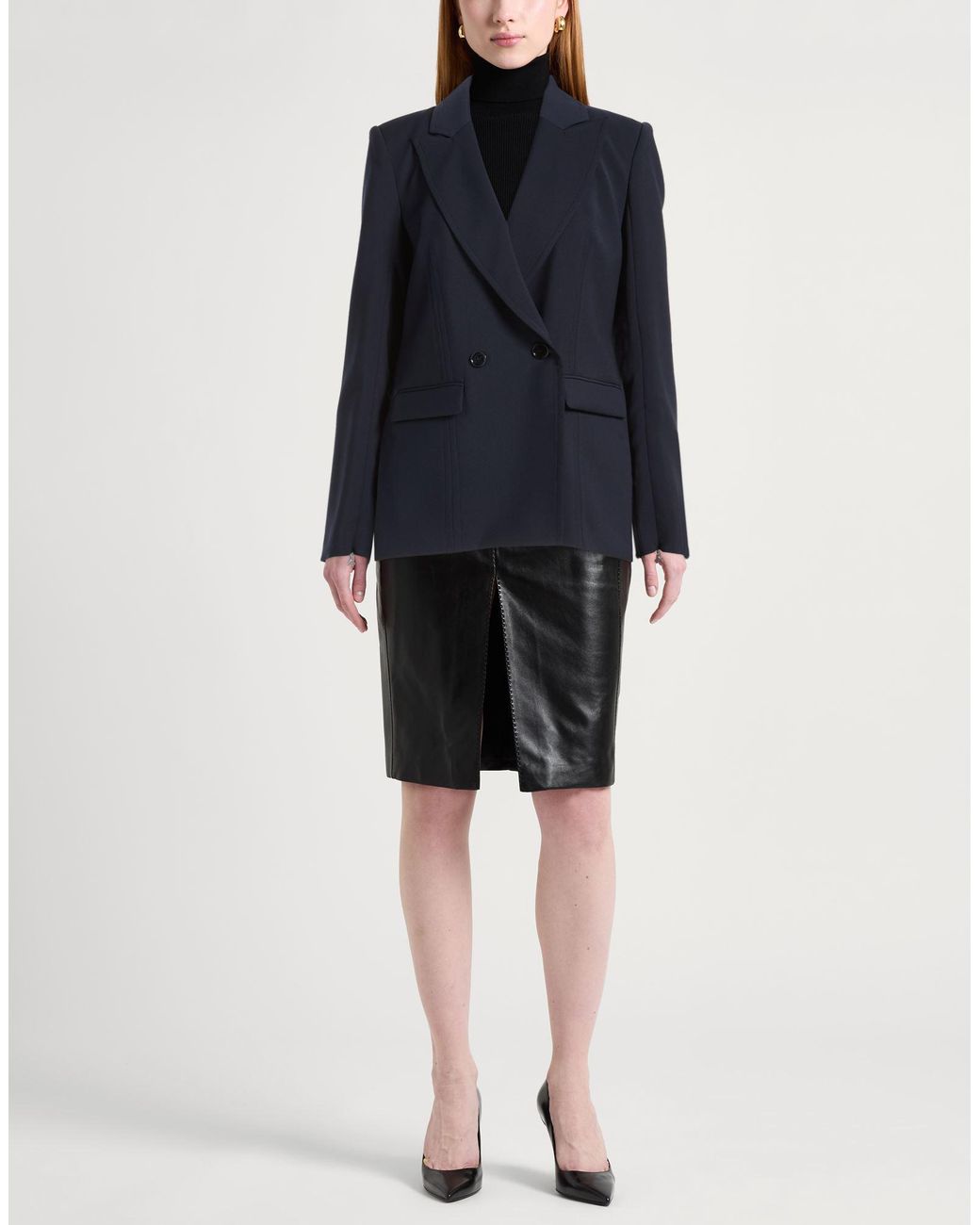 Patrizia Pepe Blue Blazer Polyester, Elastane