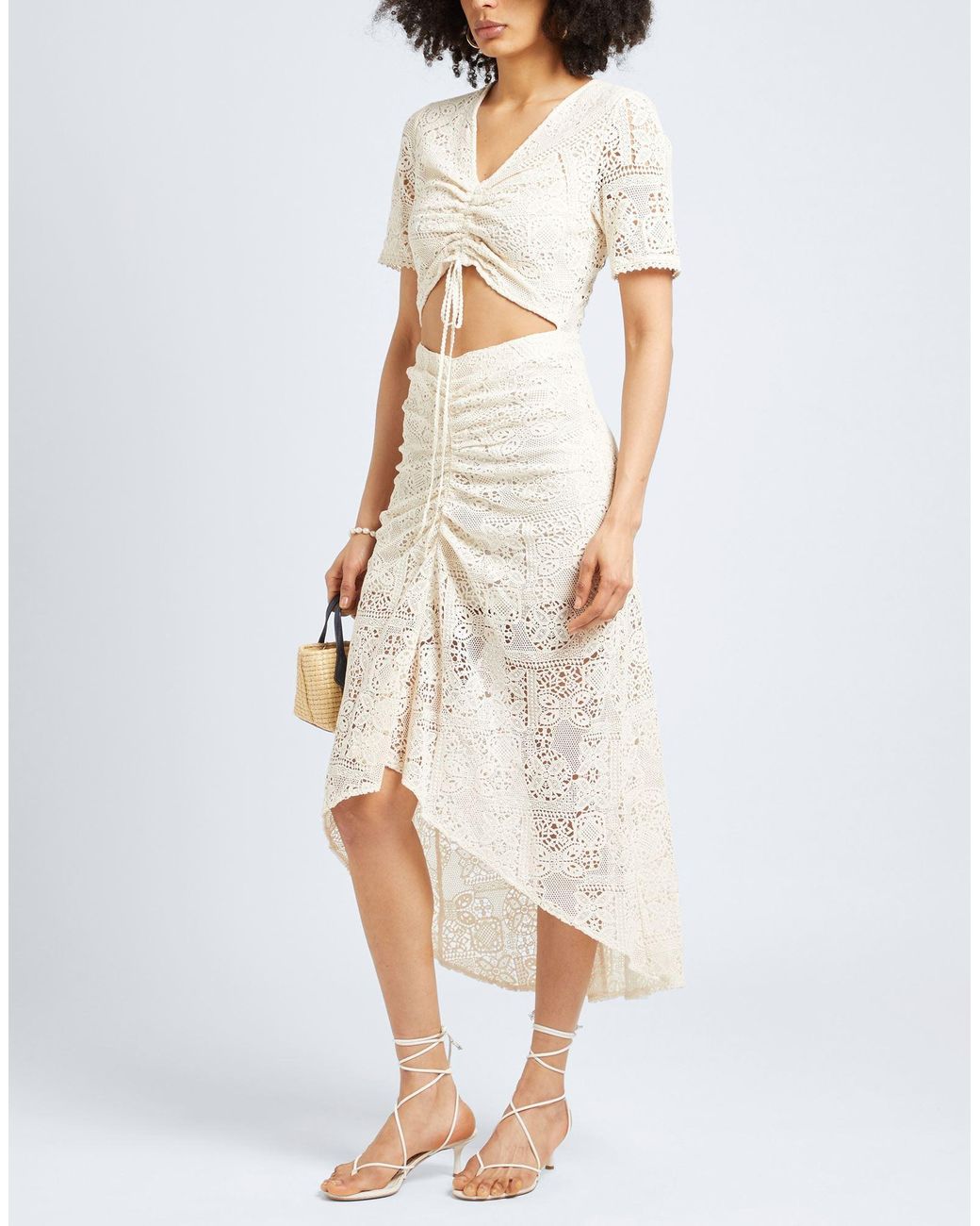 Maje White Midi Dress