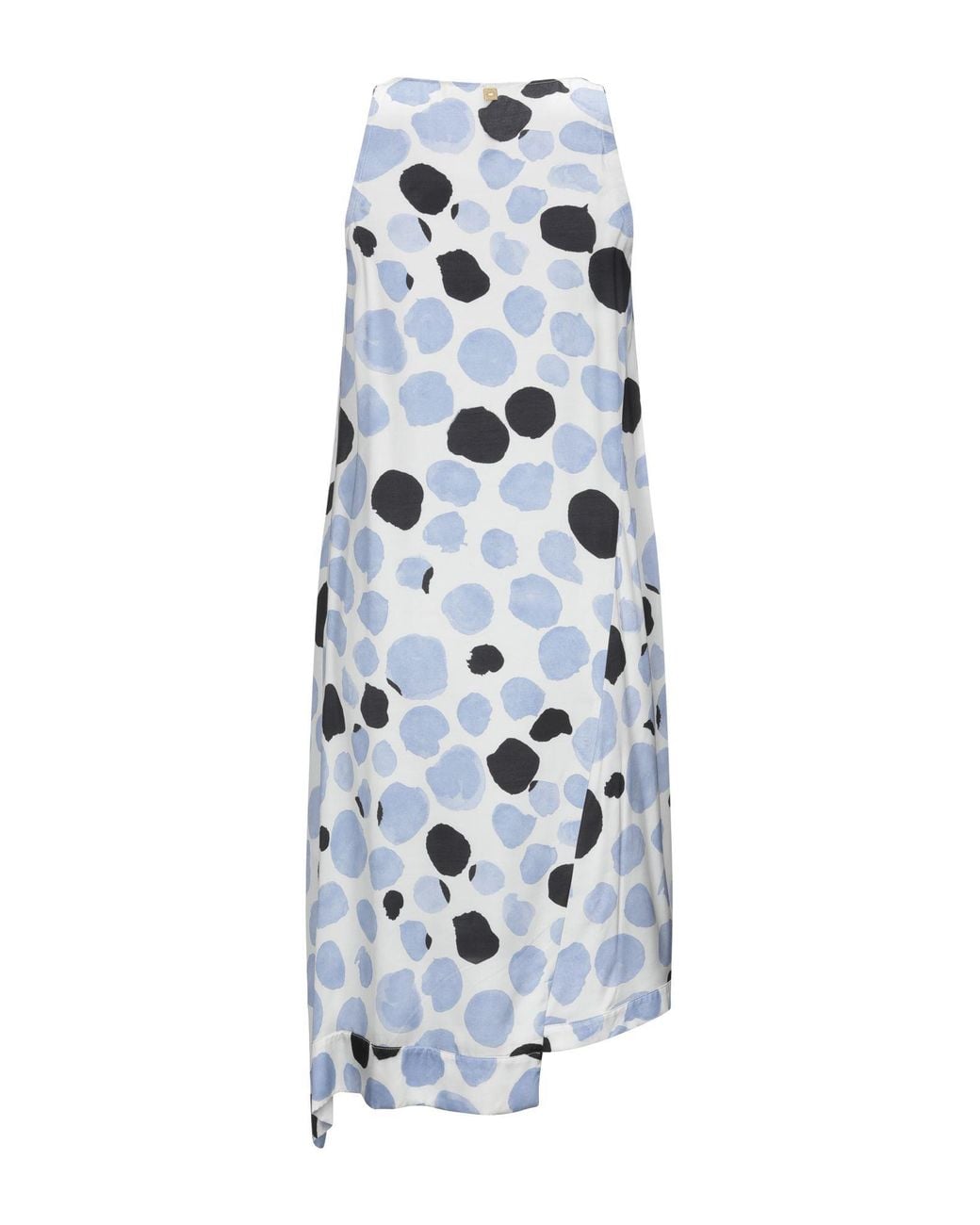 Manila Grace White Midi Dress Viscose