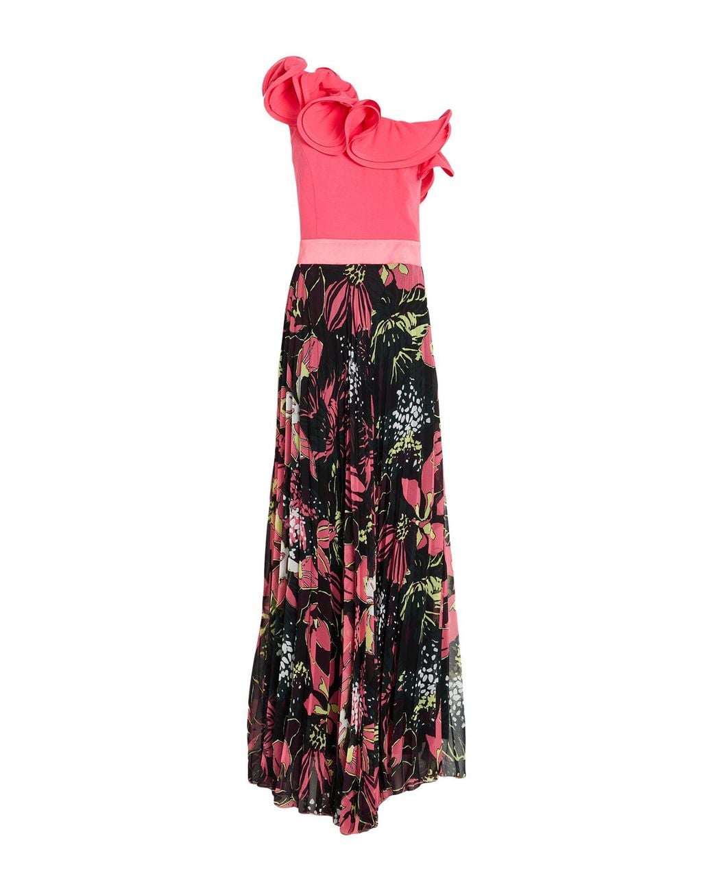 Camilla Red Maxi Dress Polyester