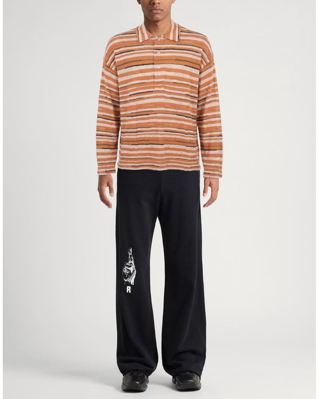 Acne Orange Sweater Acrylic, Cotton, Polyester for men