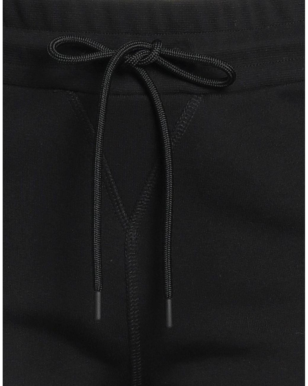 MSGM Black Shorts & Bermuda Shorts Cotton, Polyester