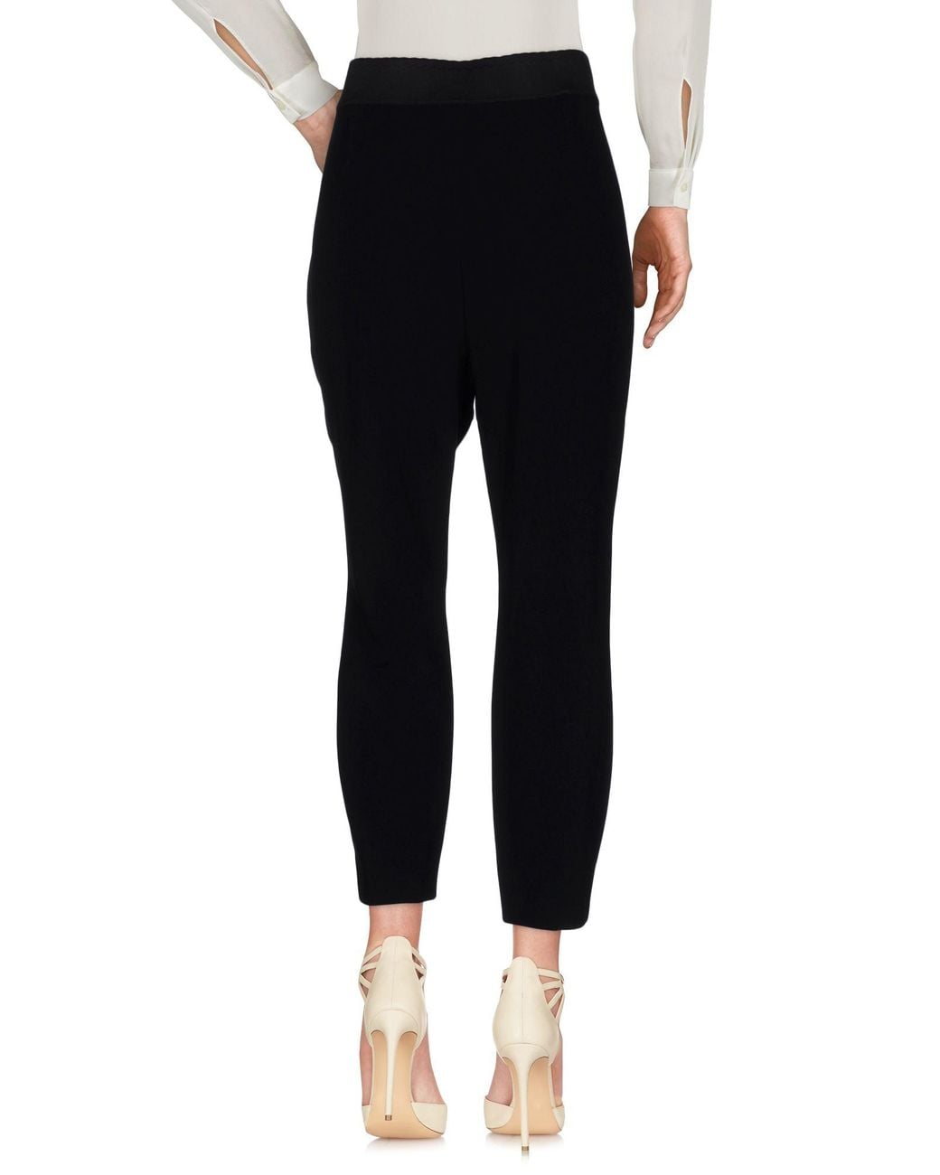 Dolce & Gabbana Black Pants Viscose, Acetate, Elastane