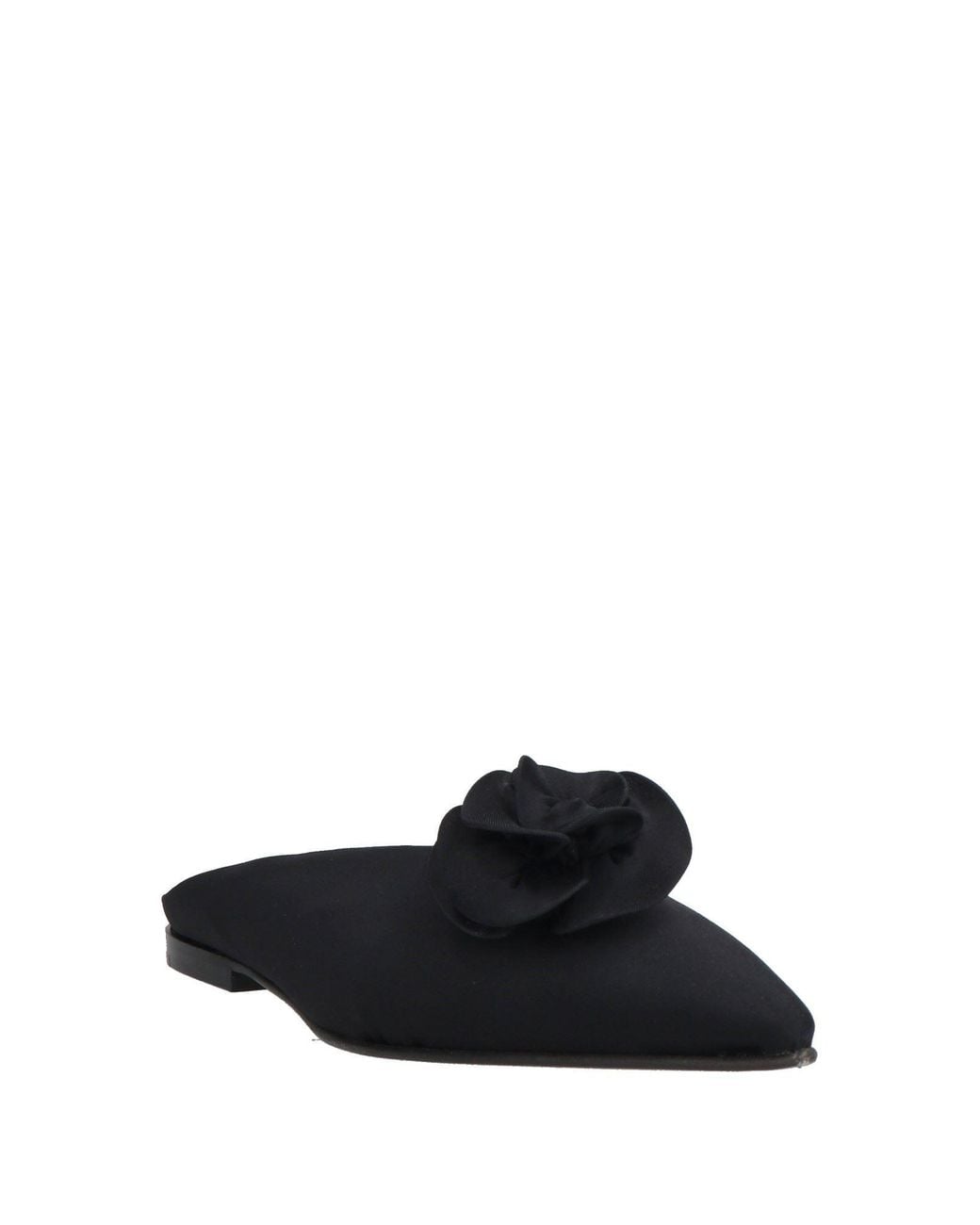 Victoria Beckham Black Mules & Clogs Lycra