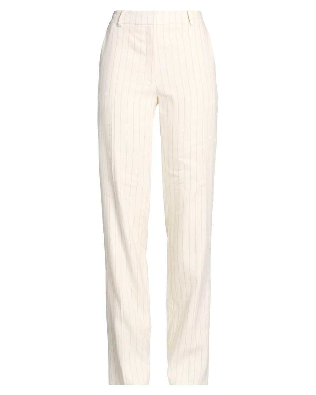 Really Wild Clothing White Pants Cotton, Linen