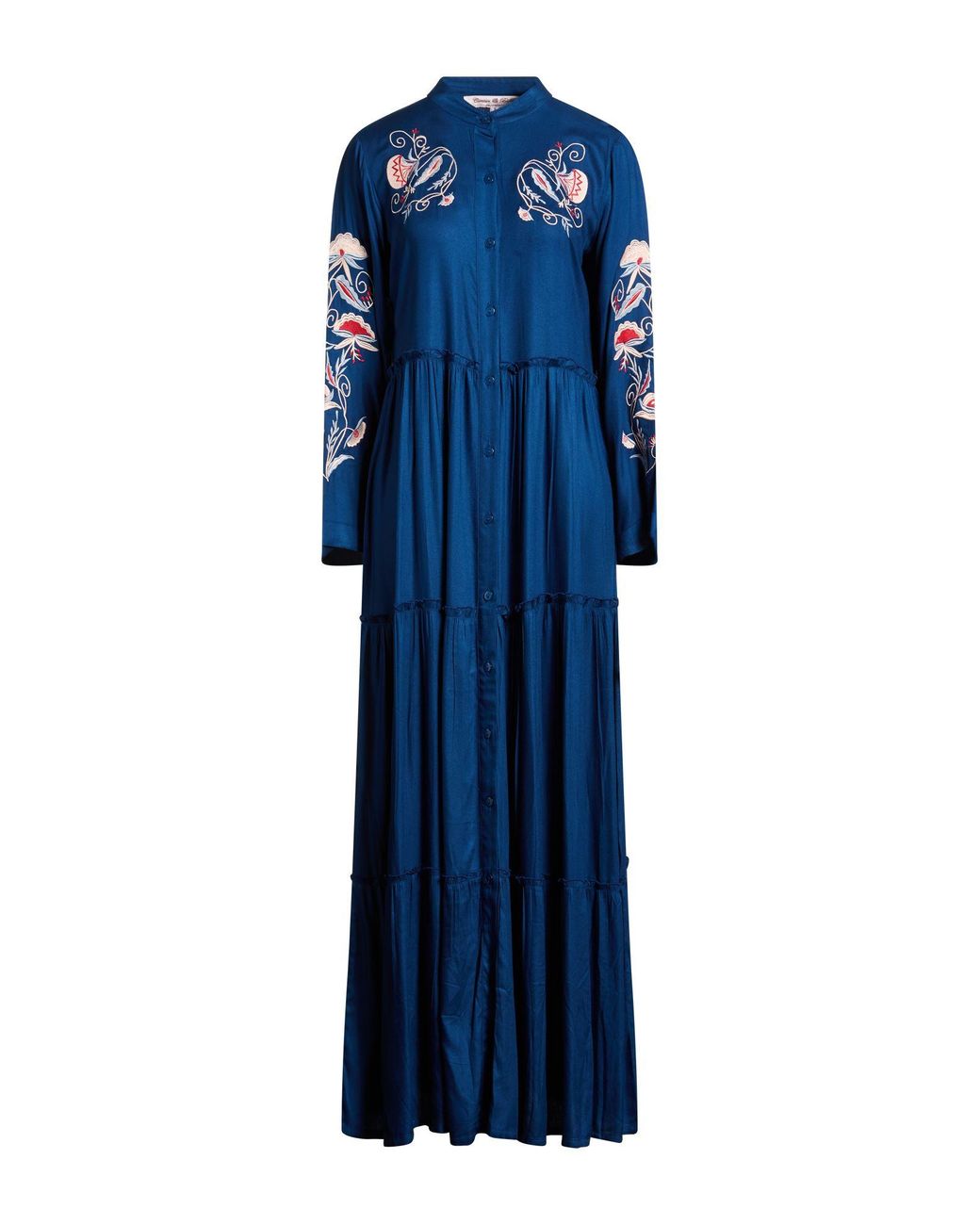 CONNOR & BLAKE Blue Deep Maxi Dress Viscose
