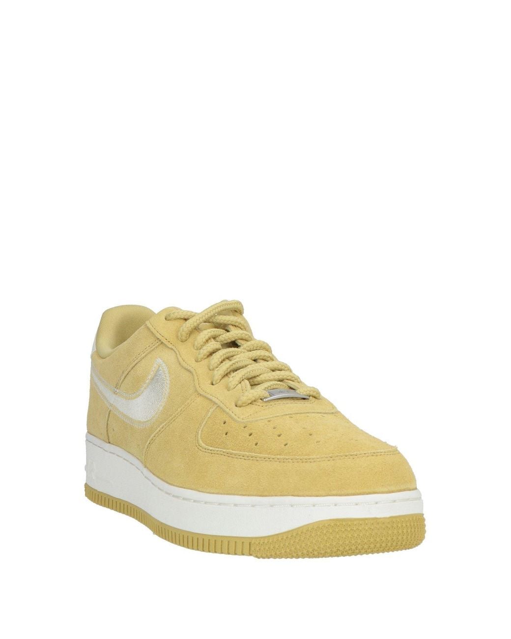 Nike Yellow Sneakers Leather, Textile Fibers for men